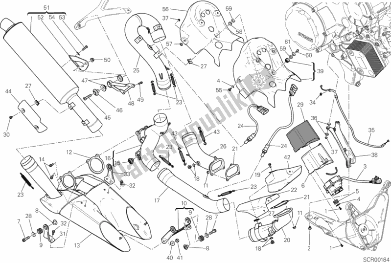 Alle onderdelen voor de Uitlaatsysteem (jap) van de Ducati Superbike 1199 Panigale R 2013